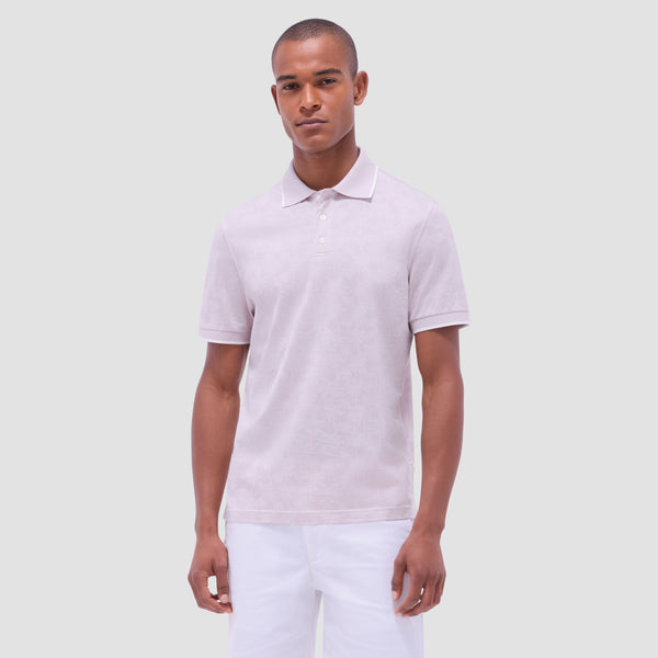 Bugatchi Palm Tree Jacquard Polo Shirt