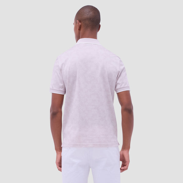 Bugatchi Palm Tree Jacquard Polo Shirt
