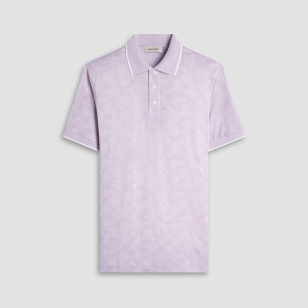 bugatchi Palm Tree Jacquard Polo Shirt