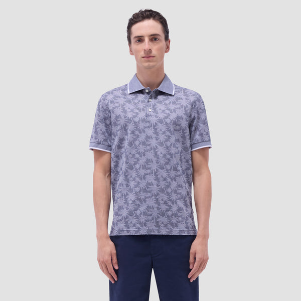 Bugatchi Palm Tree Jacquard Polo Shirt