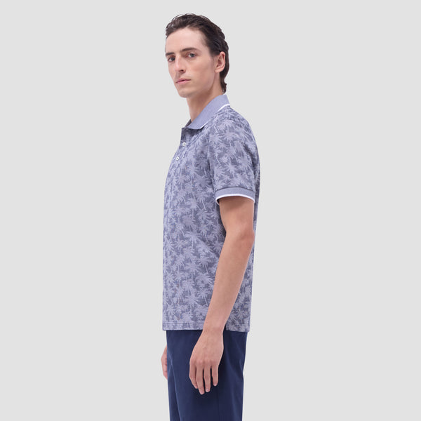 Bugatchi Palm Tree Jacquard Polo Shirt