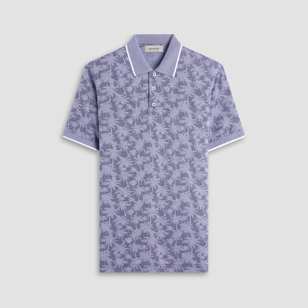bugatchi Palm Tree Jacquard Polo Shirt