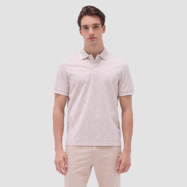 Bugatchi Palm Tree Jacquard Polo Shirt