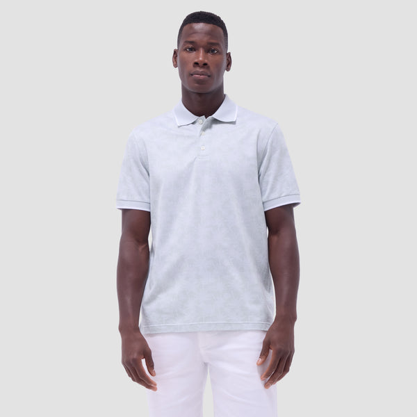 Bugatchi Palm Tree Jacquard Polo Shirt