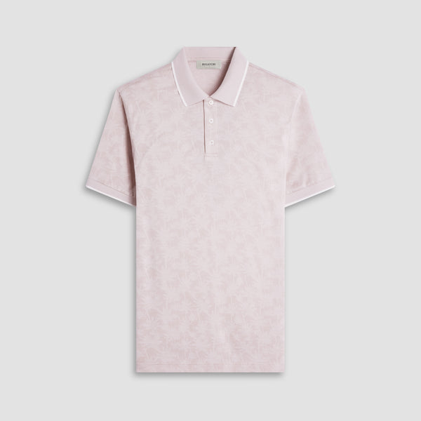 bugatchi Palm Tree Jacquard Polo Shirt