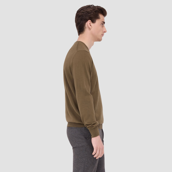 Bugatchi Scott Crew Neck Super Merino™ Sweater