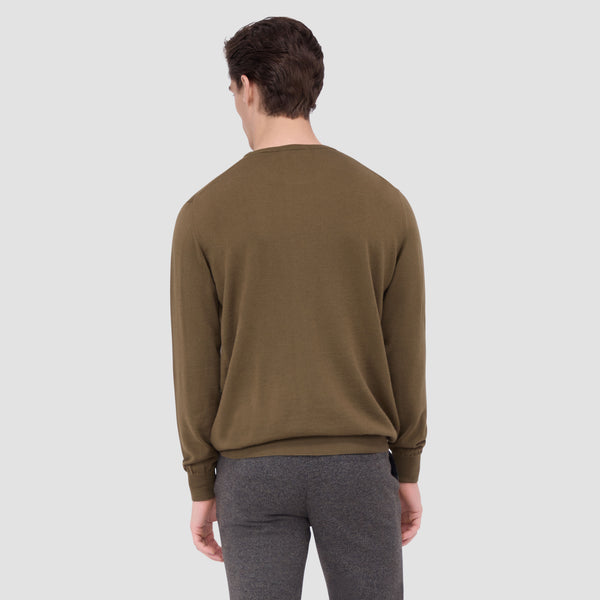 Bugatchi Scott Crew Neck Super Merino™ Sweater