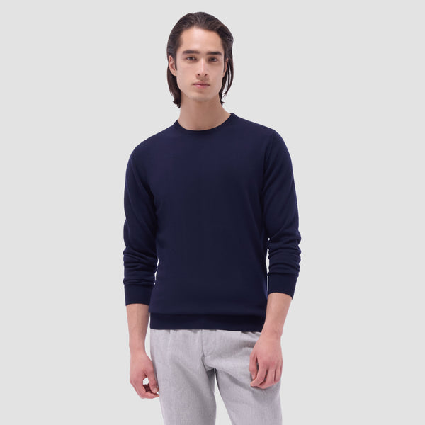 Bugatchi Scott Crew Neck Super Merino™ Sweater