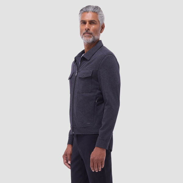 Bugatchi Soft Touch™ Heather Shirt Jacket