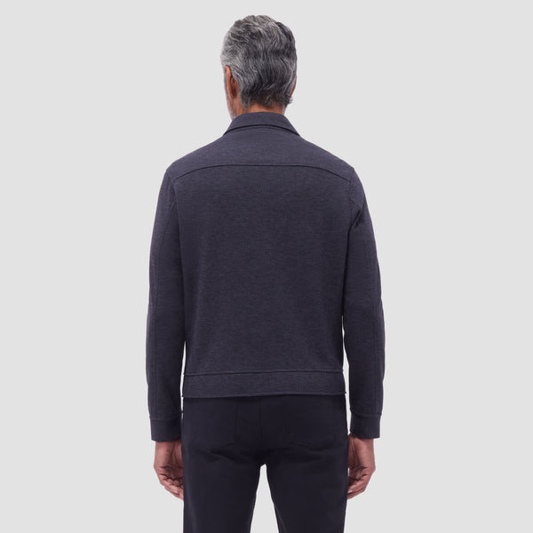 Bugatchi Soft Touch™ Heather Shirt Jacket