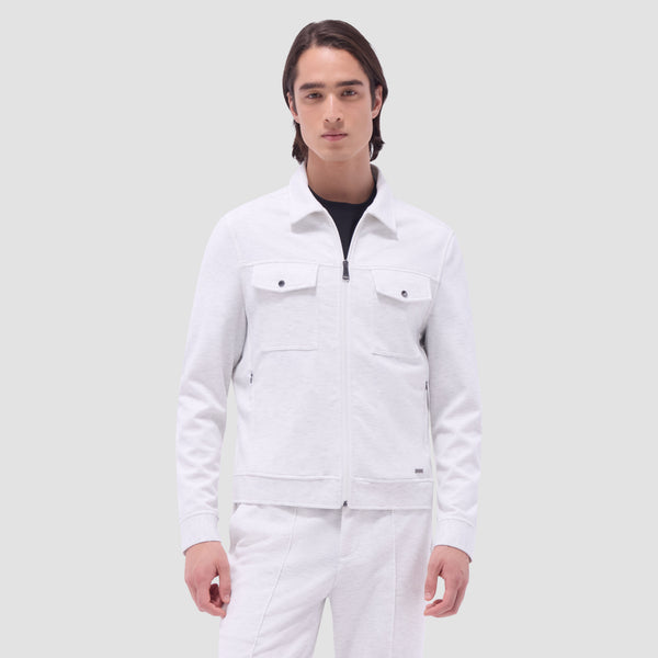 Bugatchi Soft Touch™ Heather Shirt Jacket