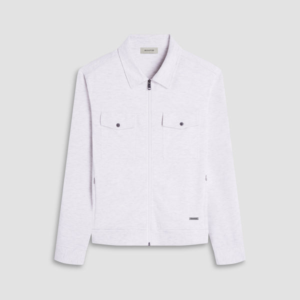 bugatchi Soft Touch™ Heather Shirt Jacket
