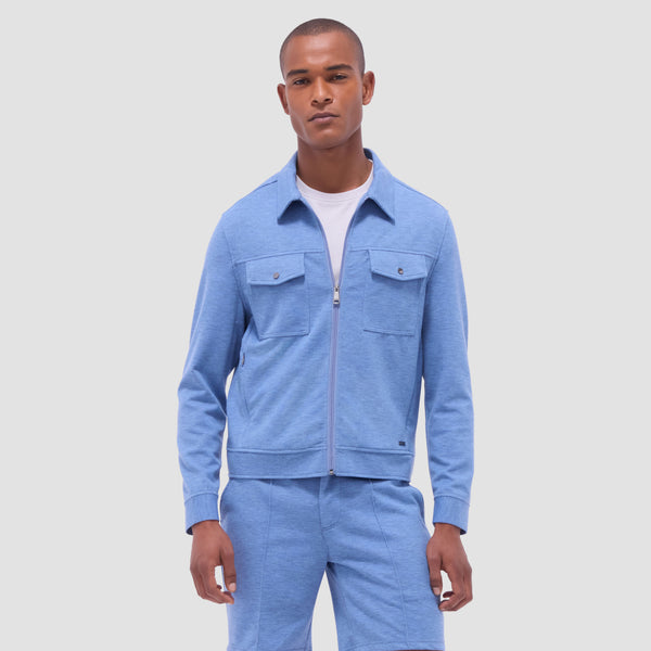 Bugatchi Soft Touch™ Heather Shirt Jacket