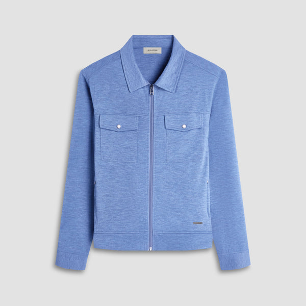 bugatchi Soft Touch™ Heather Shirt Jacket