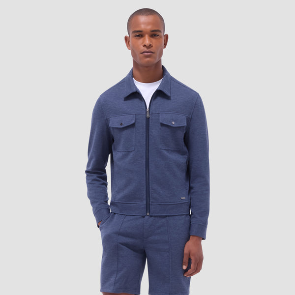 Bugatchi Soft Touch™ Heather Shirt Jacket