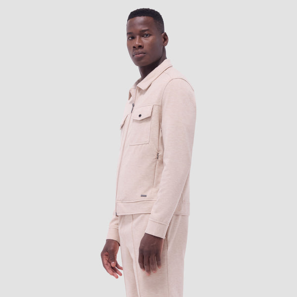 Bugatchi Soft Touch™ Heather Shirt Jacket