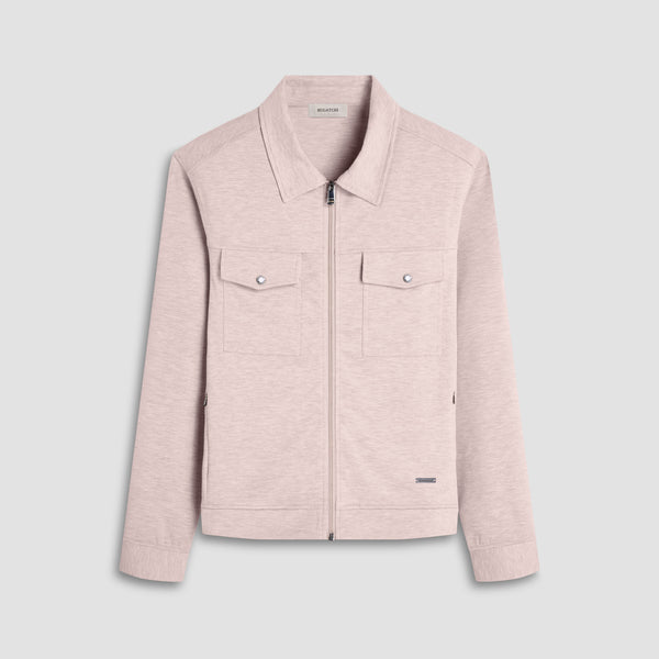 bugatchi Soft Touch™ Heather Shirt Jacket