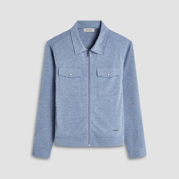 bugatchi Soft Touch™ Heather Shirt Jacket
