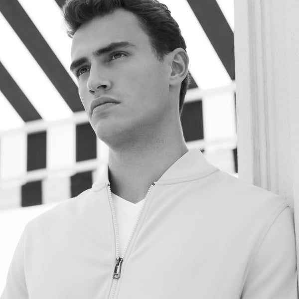 bugatchi Soft Touch™ Solid Bomber Jacket