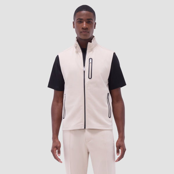 Bugatchi Soft Touch™ Solid Vest With Hood