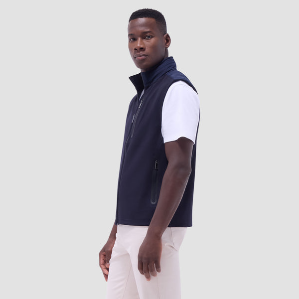 Bugatchi Soft Touch™ Solid Vest With Hood