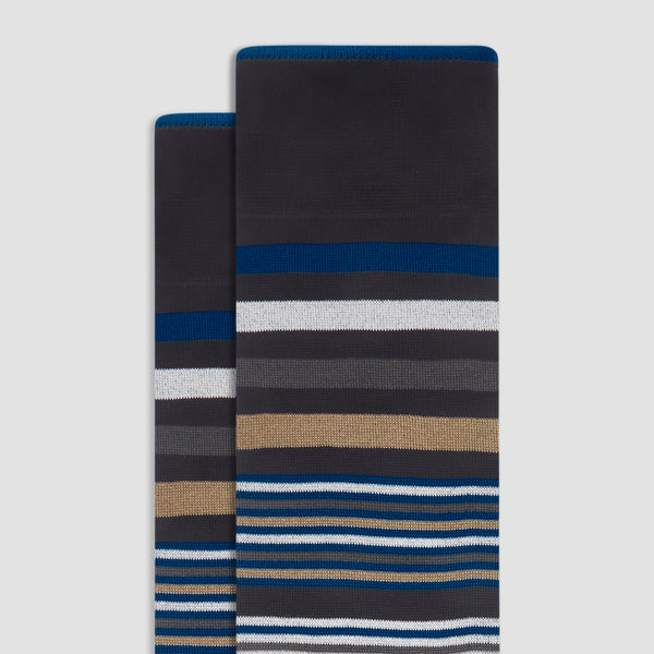 Bugatchi Striped Mid-Calf Socks