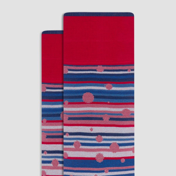 Bugatchi Striped Mid-Calf Socks