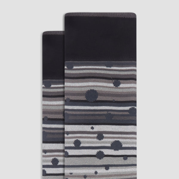 Bugatchi Striped Mid-Calf Socks