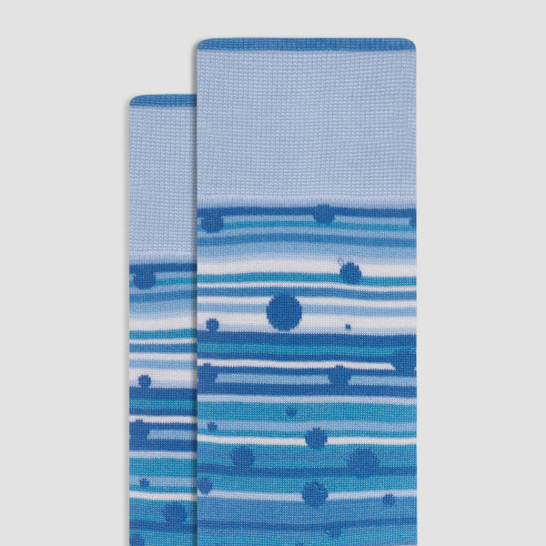 Bugatchi Striped Mid-Calf Socks