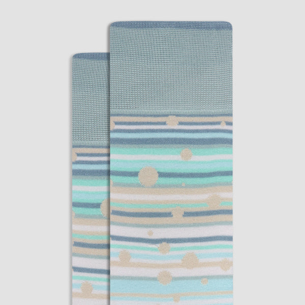 Bugatchi Striped Mid-Calf Socks