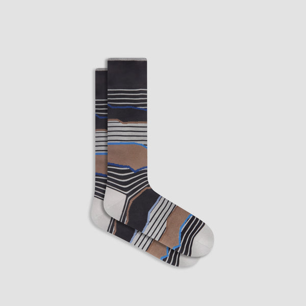 bugatchi Striped Mid-Calf Socks
