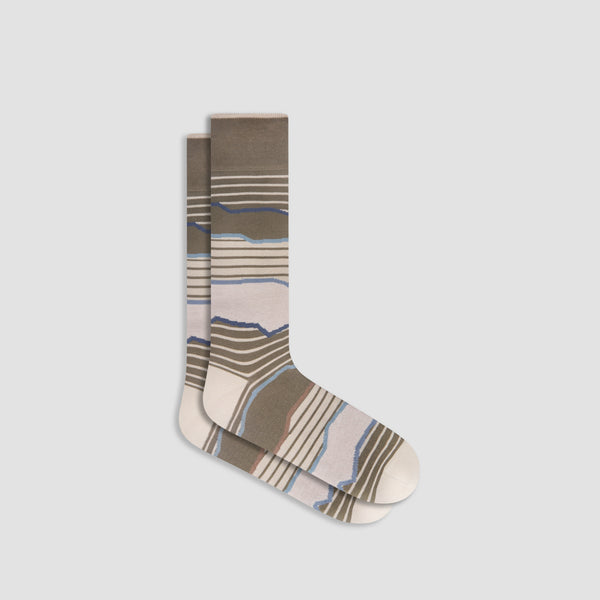 bugatchi Striped Mid-Calf Socks