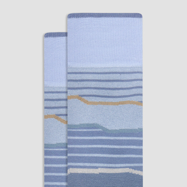 Bugatchi Striped Mid-Calf Socks