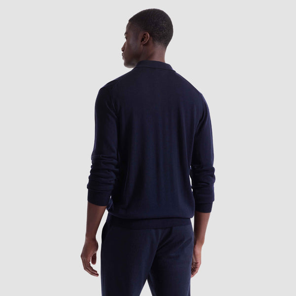 Bugatchi Super Merino™ Solid Polo Sweater