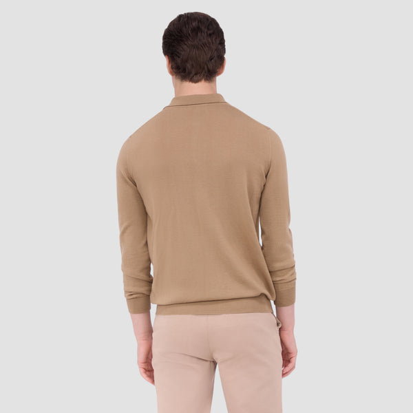 Bugatchi Super Merino™ Solid Polo Sweater