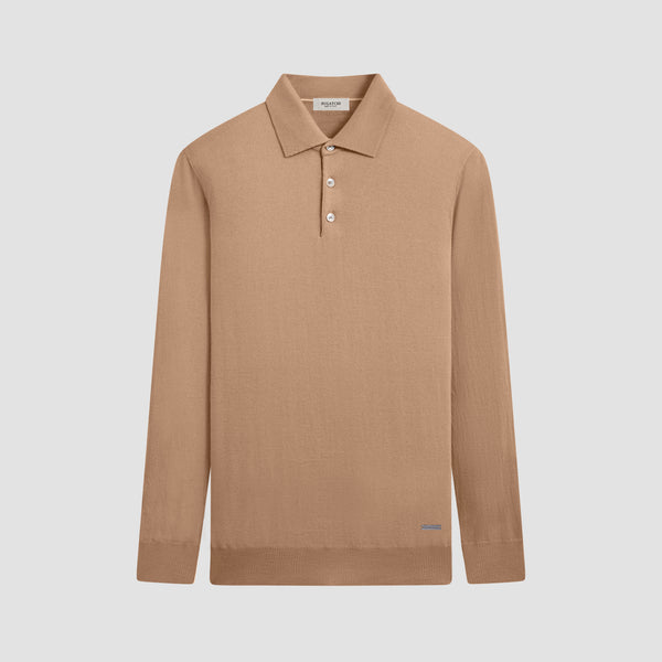 bugatchi Super Merino™ Solid Polo Sweater