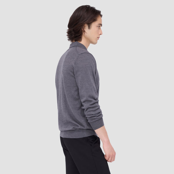Bugatchi Super Merino™ Solid Polo Sweater