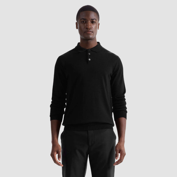 Bugatchi Super Merino™ Solid Polo Sweater