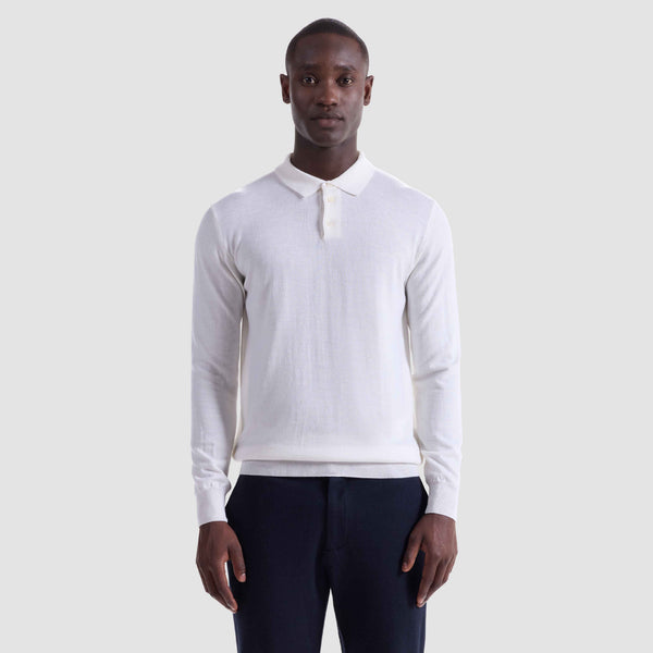 Bugatchi Super Merino™ Solid Polo Sweater