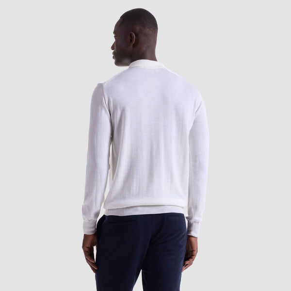 Bugatchi Super Merino™ Solid Polo Sweater