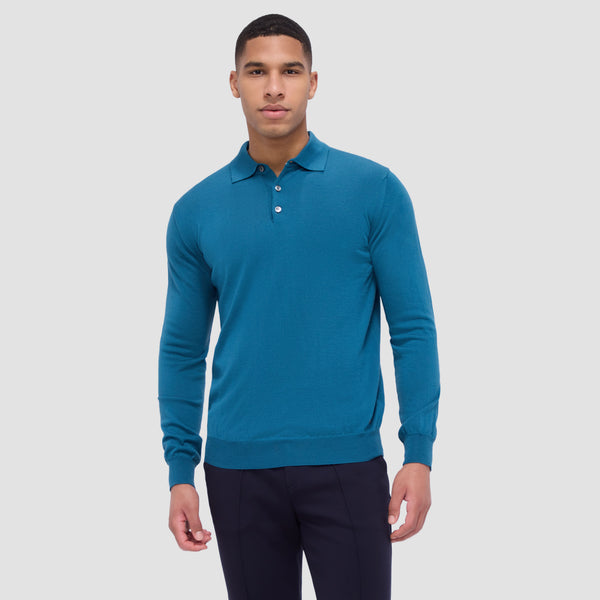 Bugatchi Super Merino™ Solid Polo Sweater