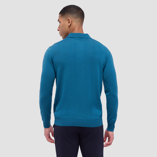 Bugatchi Super Merino™ Solid Polo Sweater