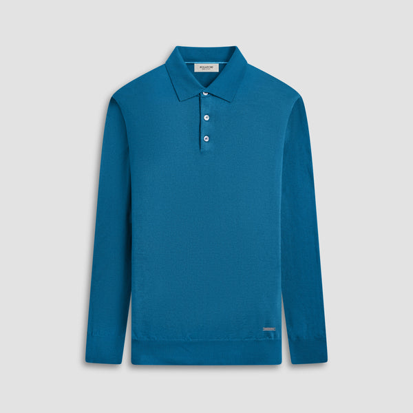 bugatchi Super Merino™ Solid Polo Sweater