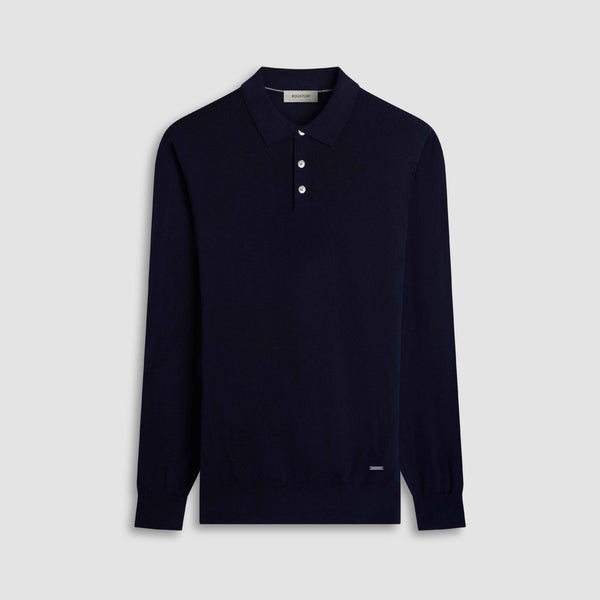 bugatchi Super Merino™ Solid Polo Sweater