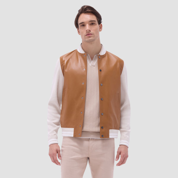 Bugatchi Varsity Hybrid Bomber Jacket