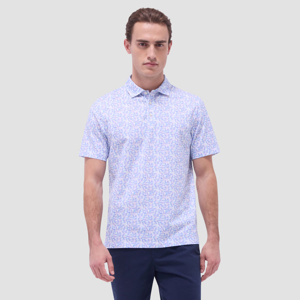 Bugatchi Victor Geometric OoohCotton® Polo Shirt