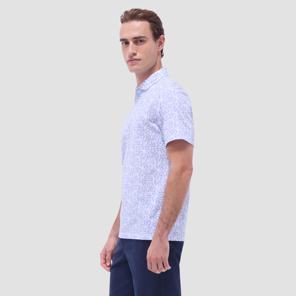 Bugatchi Victor Geometric OoohCotton® Polo Shirt