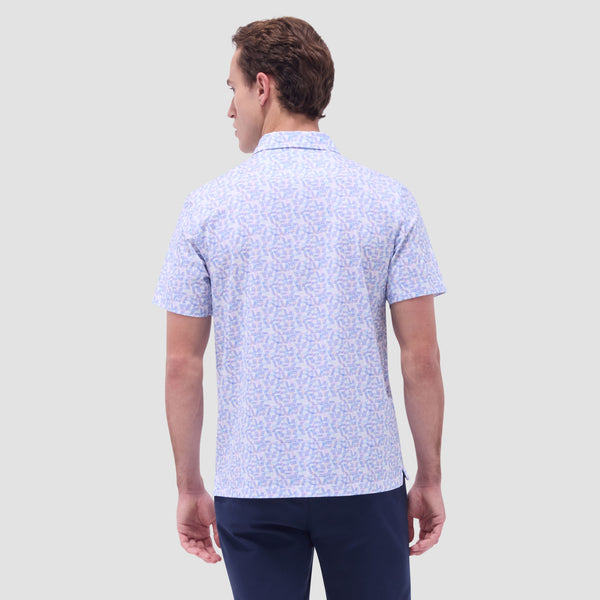 Bugatchi Victor Geometric OoohCotton® Polo Shirt