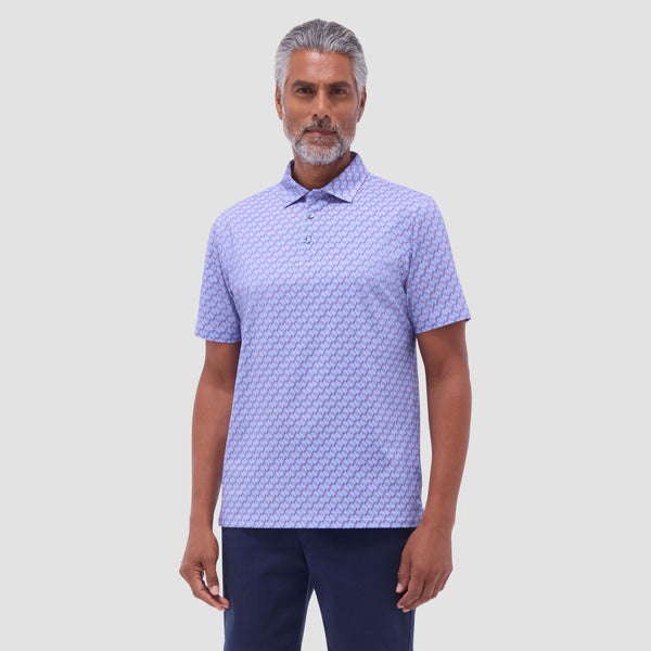 Bugatchi Victor Geometric OoohCotton® Polo Shirt