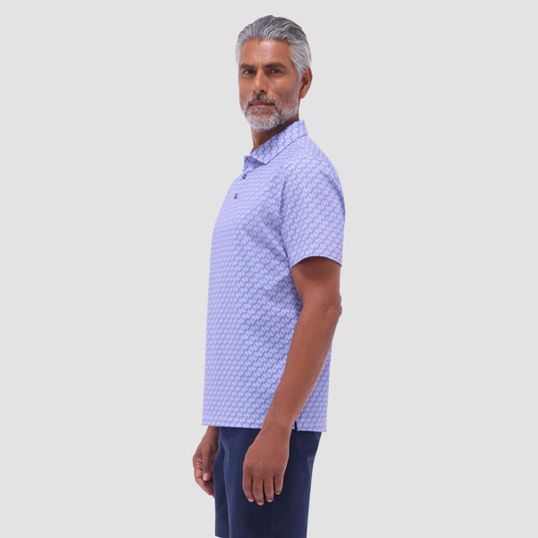 Bugatchi Victor Geometric OoohCotton® Polo Shirt